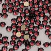 Amethyst Glass Flat Back Glue-on Rhinestones 16 Cut Facets In Bulk WholesaleRhinestone